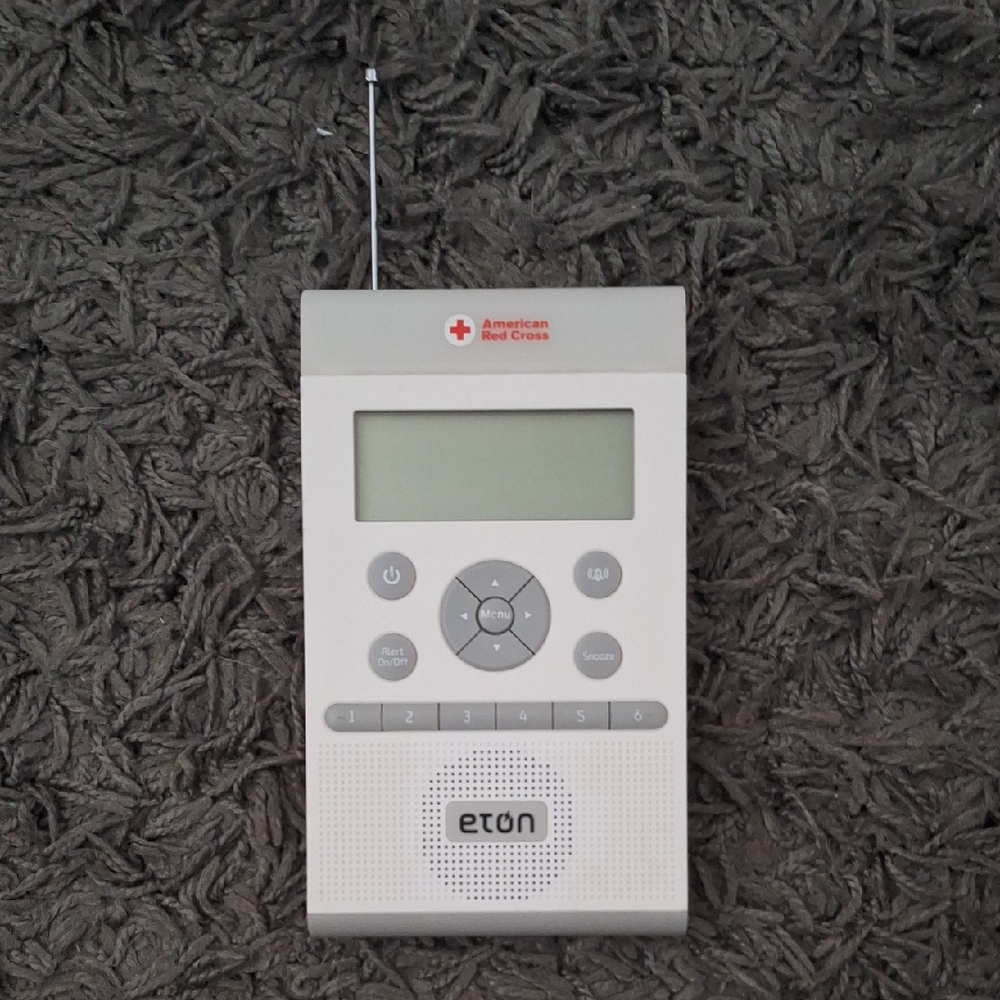 Eton Gray American Red Cross Portable Radio with Advanced Audio Features